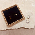 Pendientes de aro Huggie Starlight