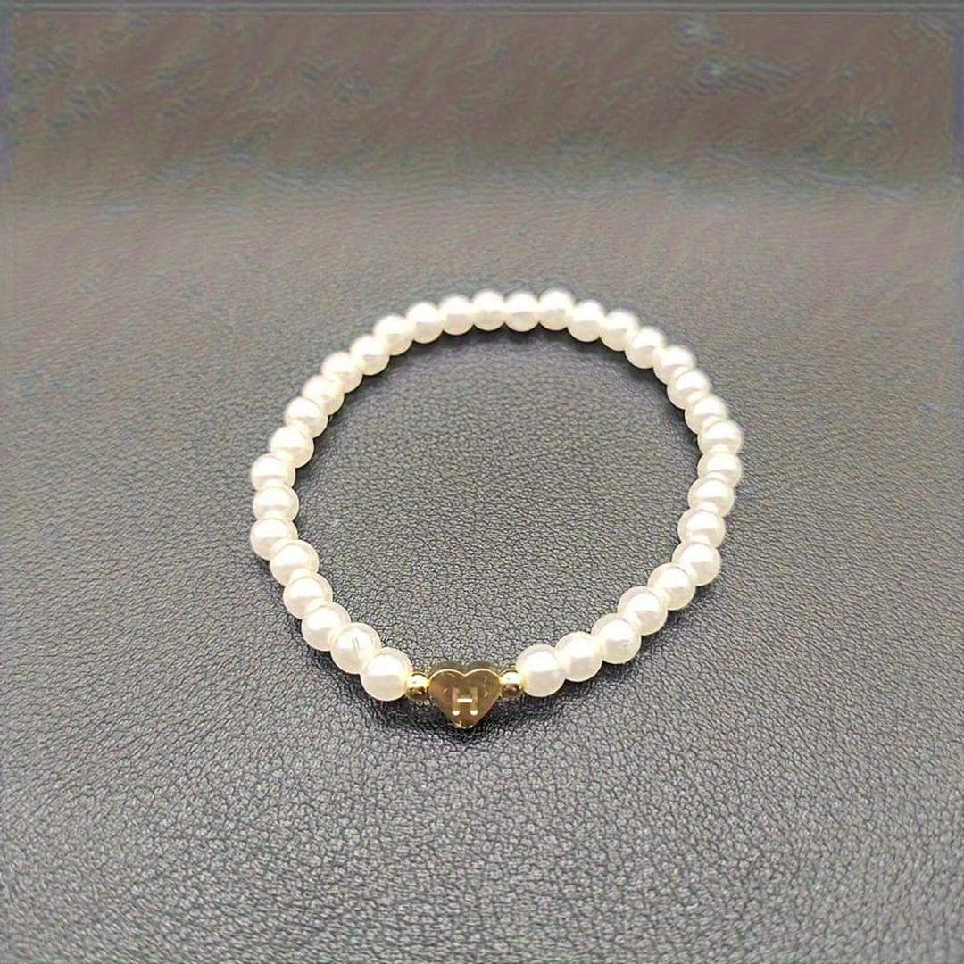 Pulsera de perlas con cuentas de la A a la Z