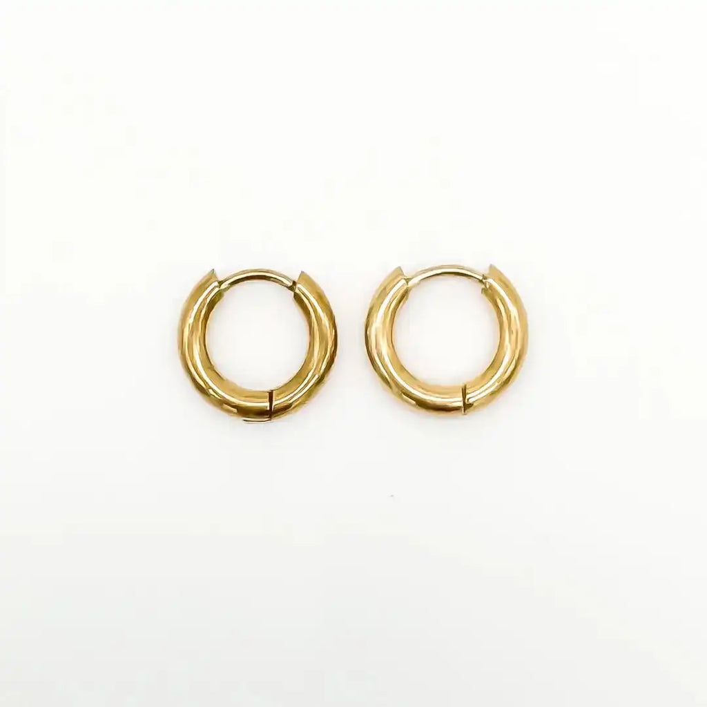 Aretes de aro Huggie elegantes