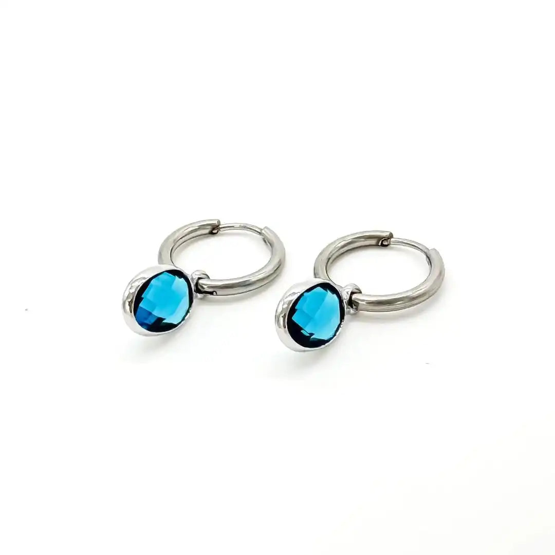 Pendientes Dana Sleek ovalados de piedra
