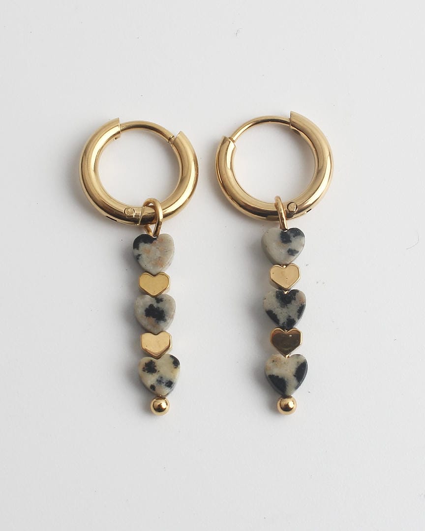 Pendientes de tres corazones