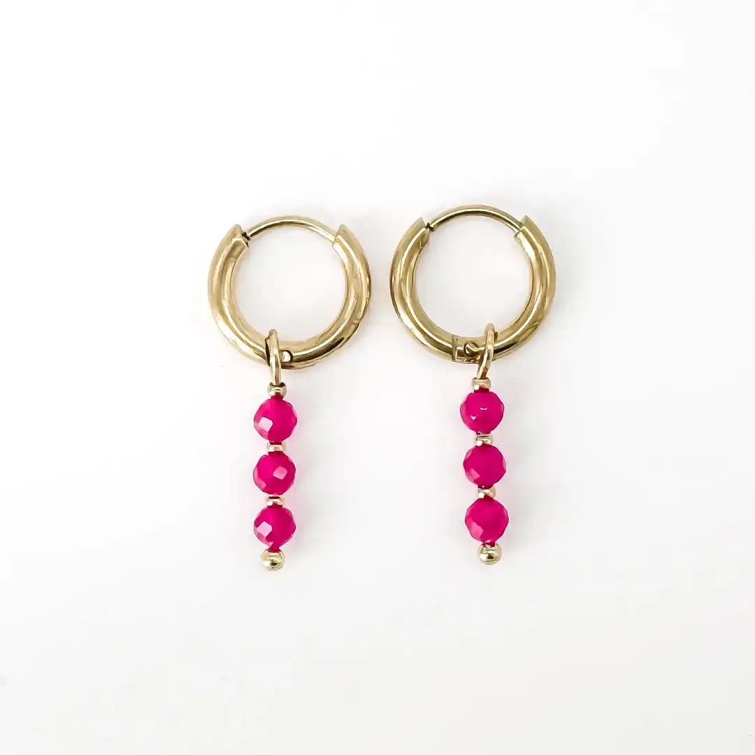 Pendientes Mon Cheri Piedra Natural