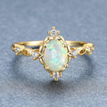 Anillo Jardín de Cristal Ópalo Celestial