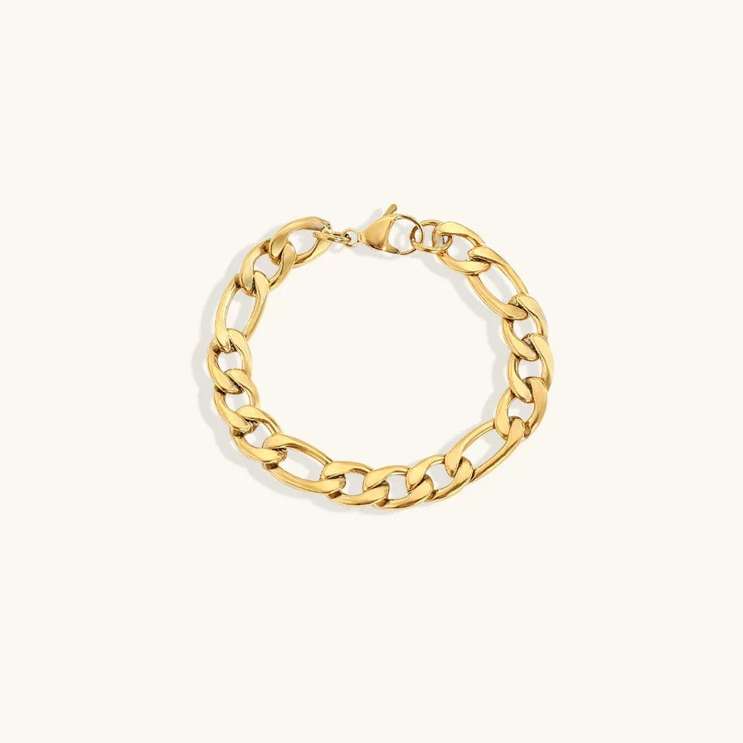 Pulsera de cadena de oro vintage