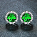 Pendientes de Plata con Esmeraldas