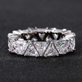 Anillo vintage de piedra triangular