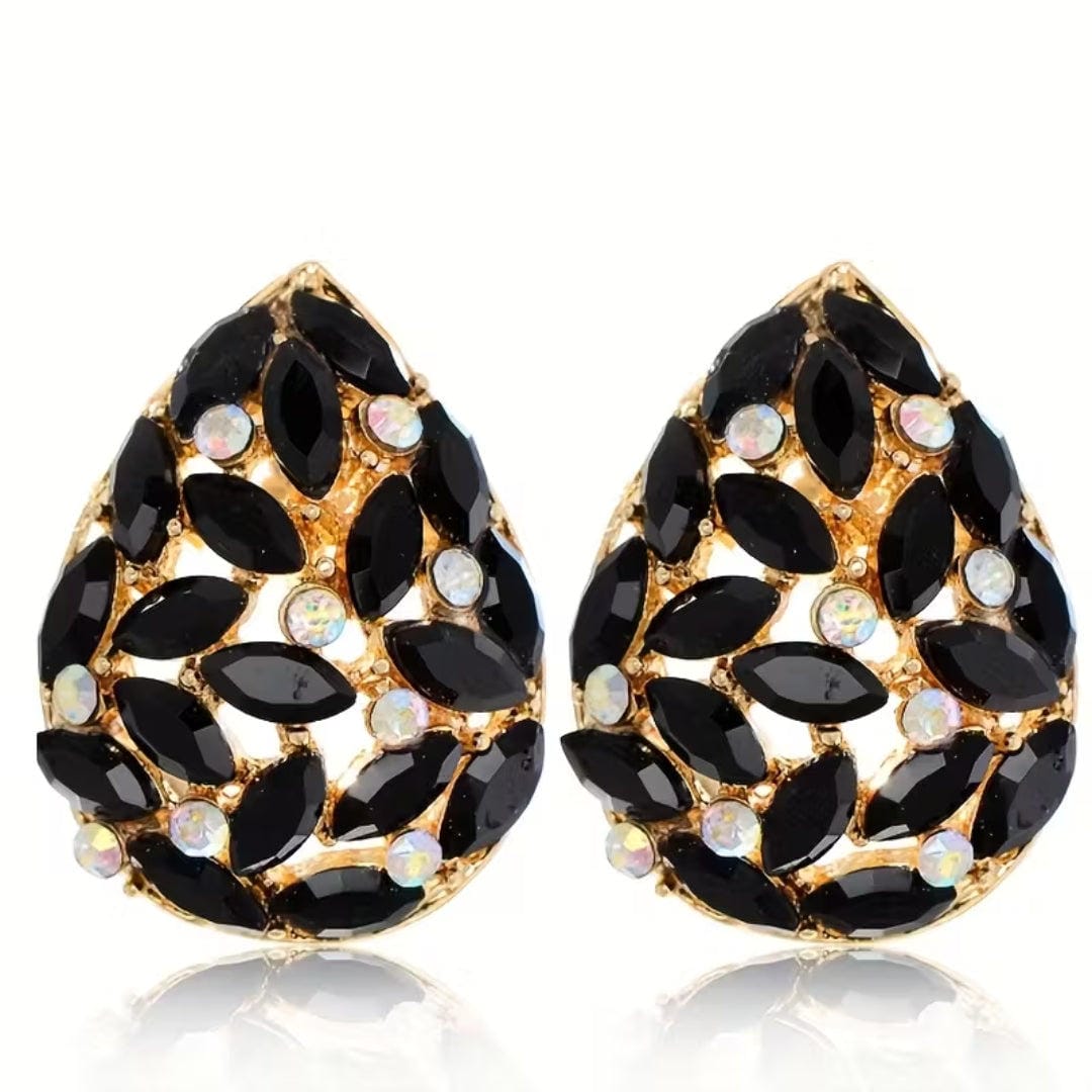 Pendientes de Cristal Lágrima Esmeralda