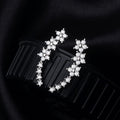 Pendientes llamativos florales brillantes