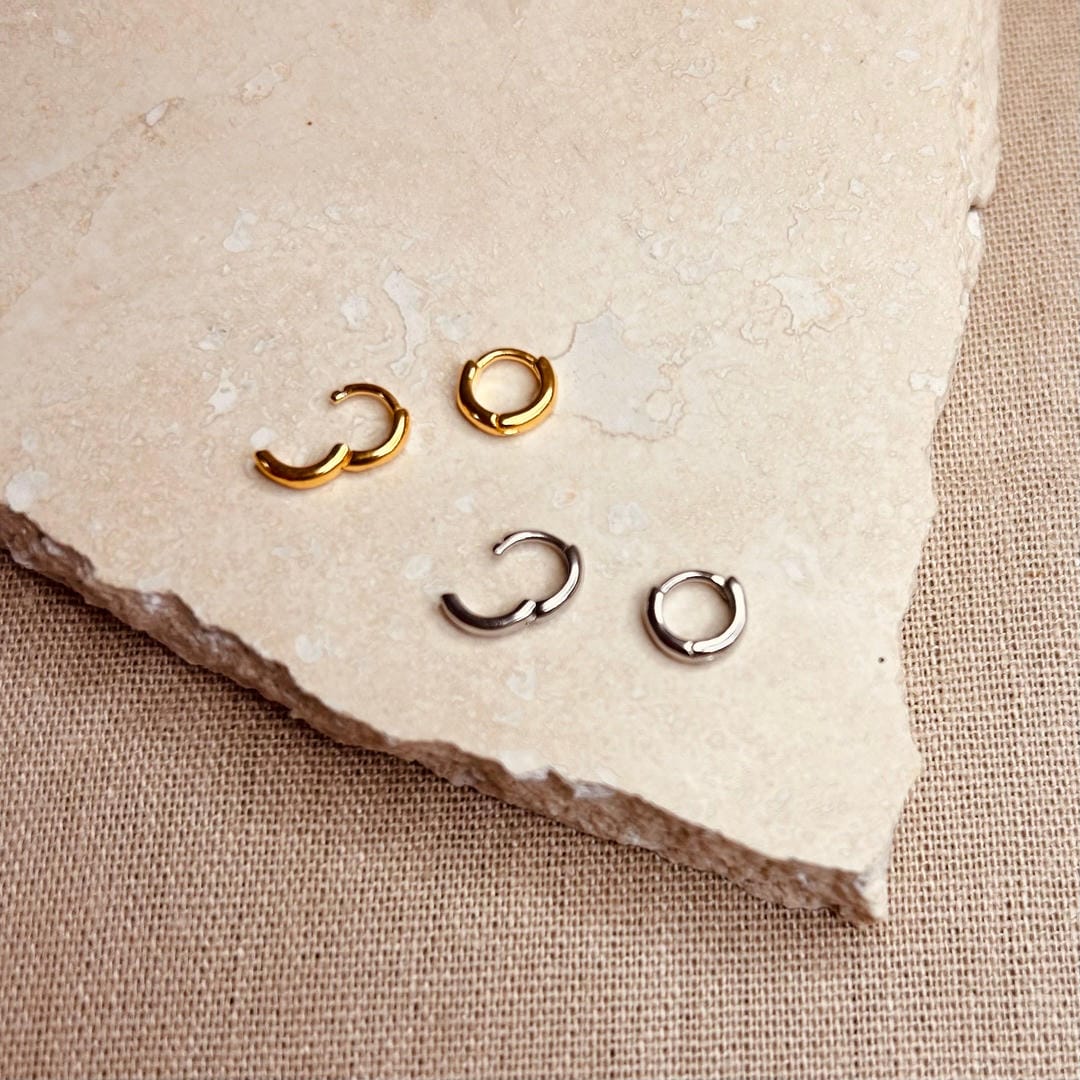 Pendientes de aro microhélice