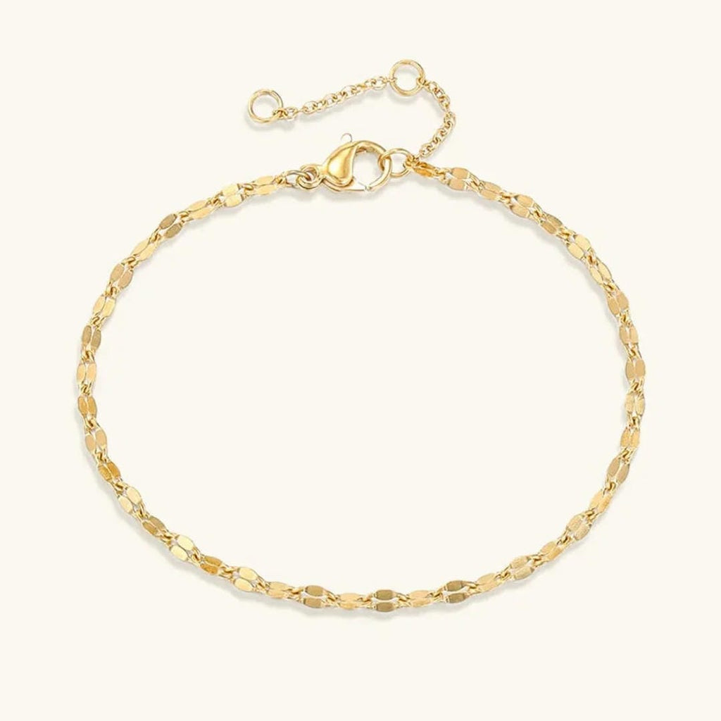 Elegante Pulsera de Encaje de Doble Capa