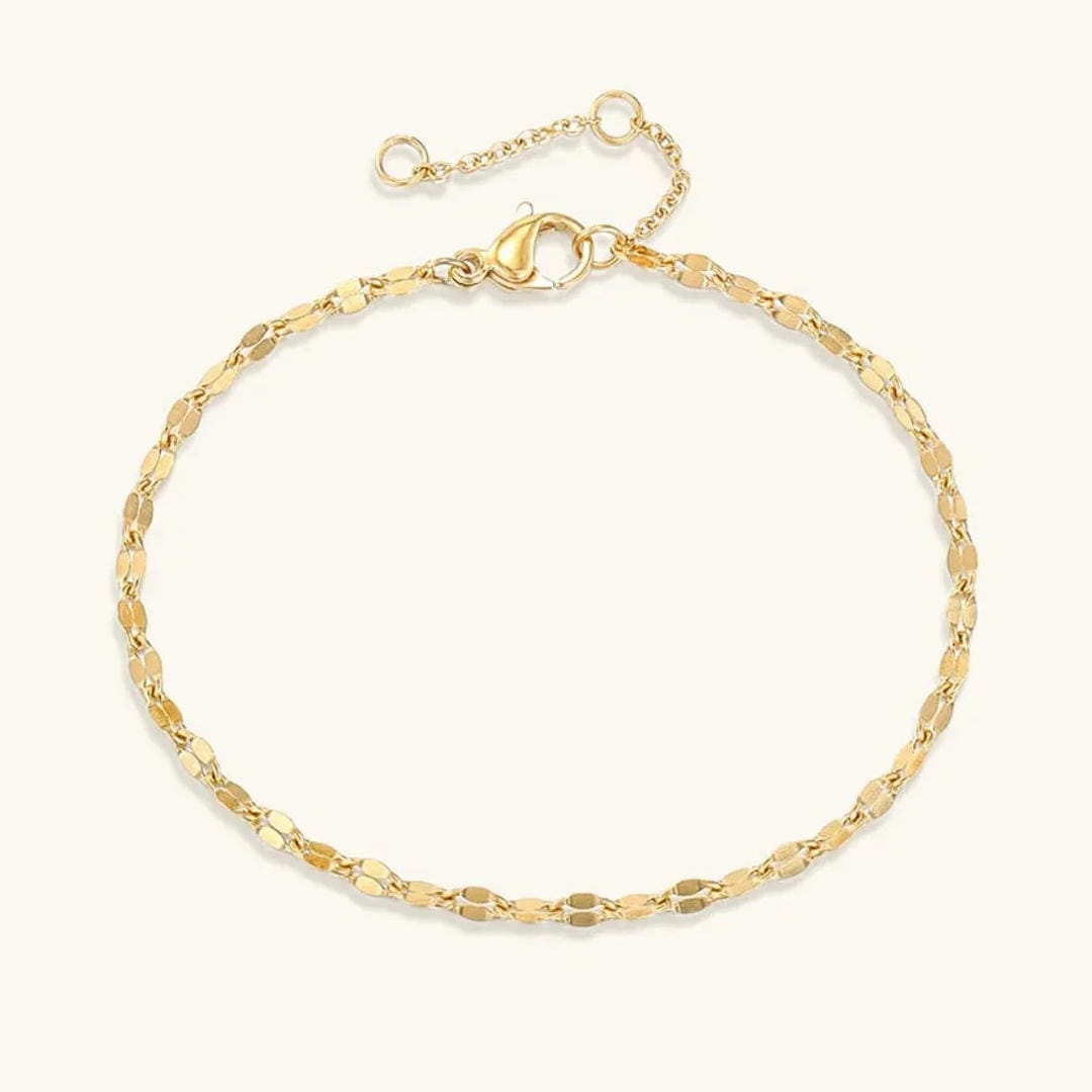 Elegante Pulsera de Encaje de Doble Capa