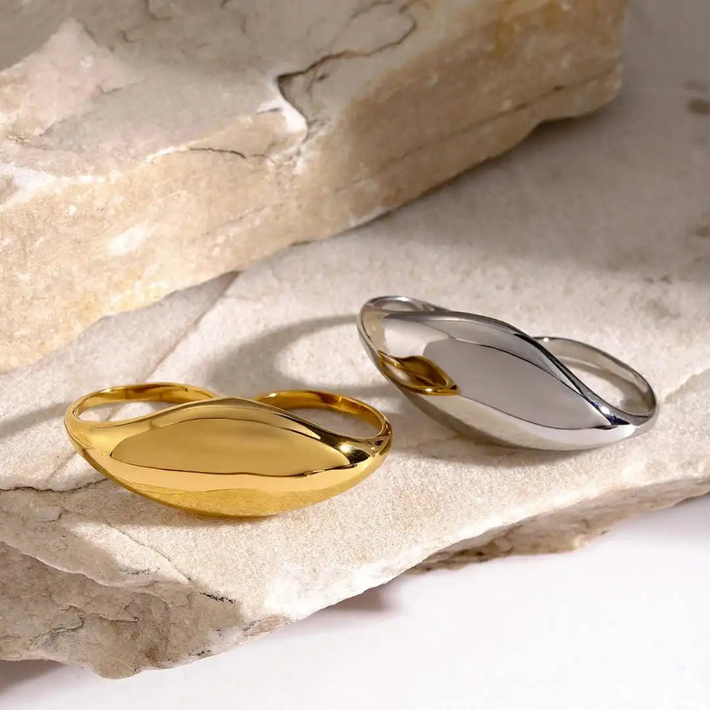 Doble Anillo de Oro Clásico