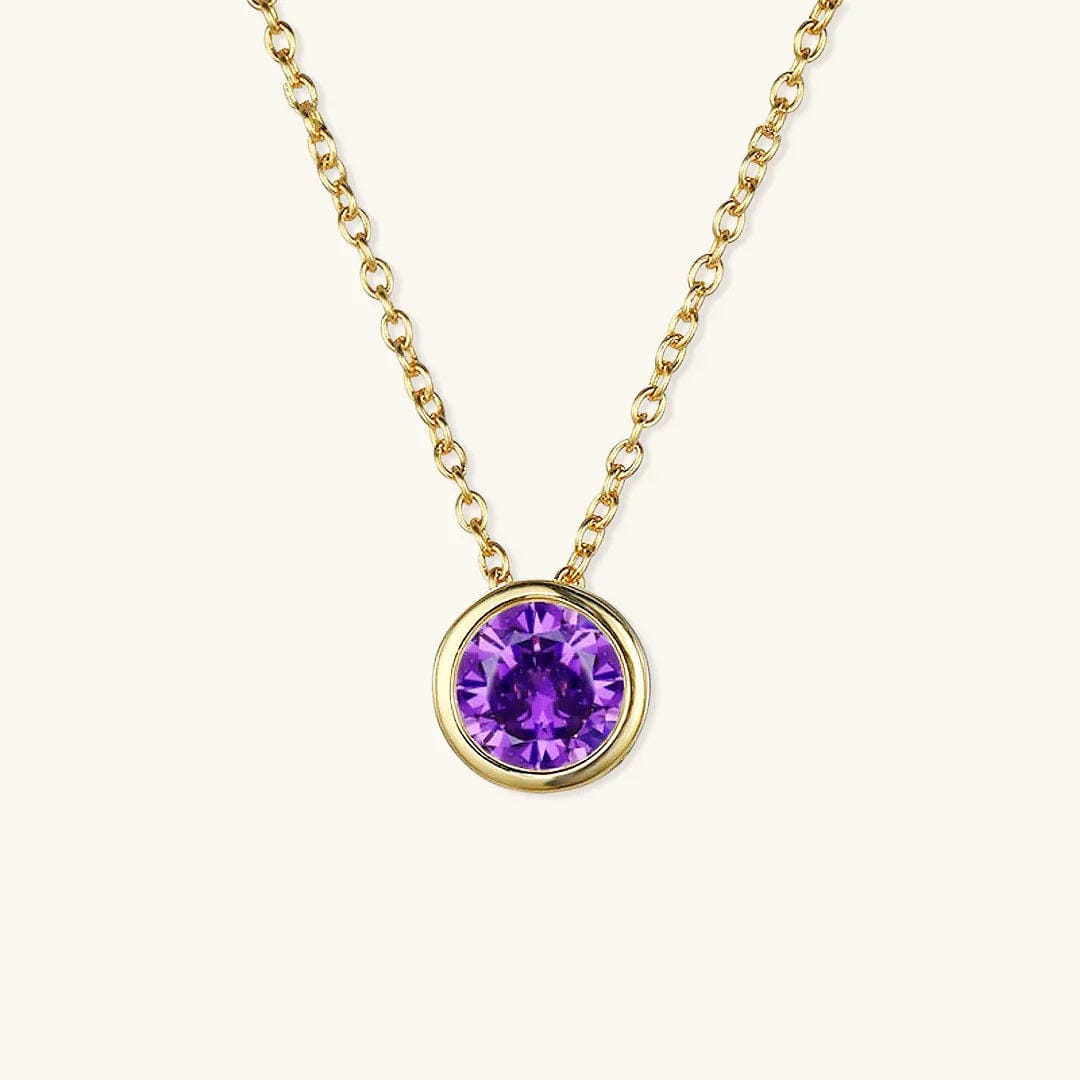 Cadena de oro con gema radiante
