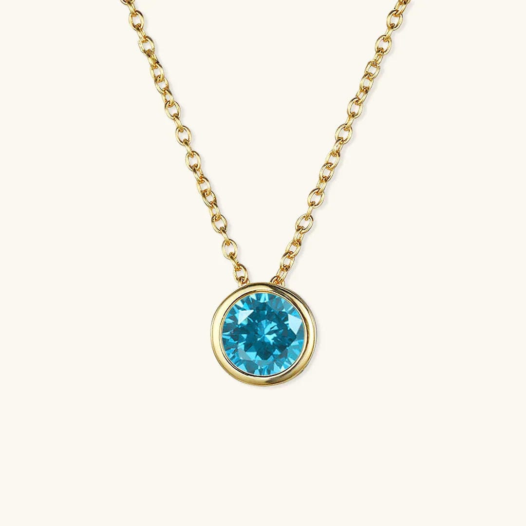 Cadena de oro con gema radiante