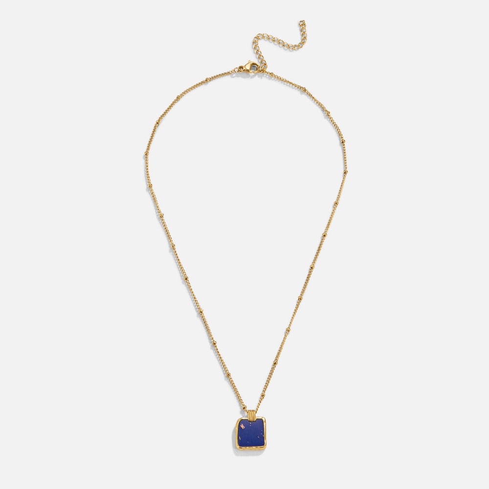 Collar con colgante Astoria de piedra azul