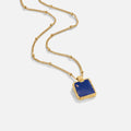Collar con colgante Astoria de piedra azul