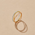 Anillo en capas de tres tonos Ayla