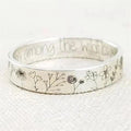 Anillo de plata minimalista vintage