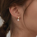 Pendientes Pequeños de Perlas Doradas