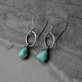 Pendientes de Plata con Piedra Turquesa Vintage