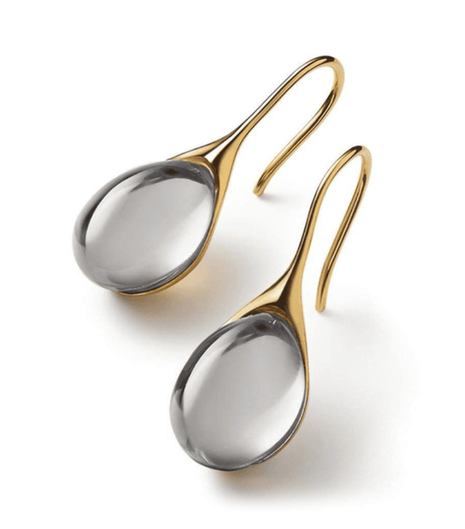 Pendientes Minimalistas de Gota de Cristal