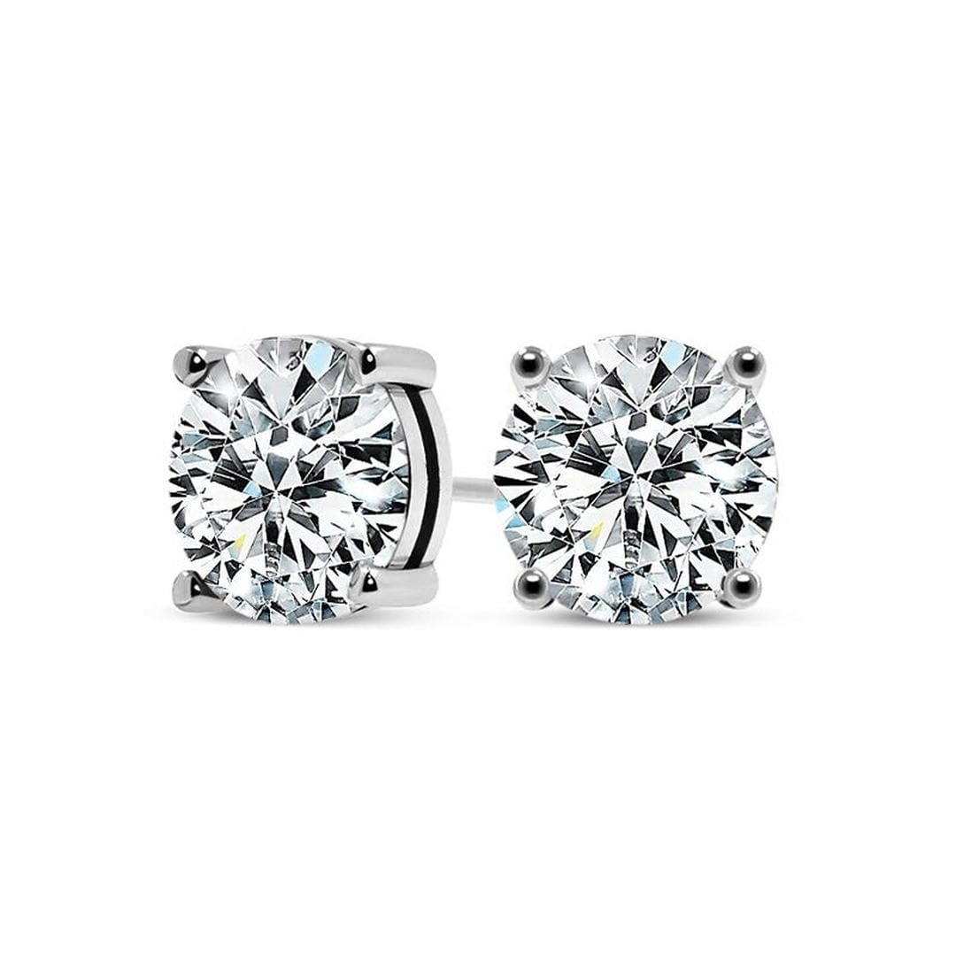 Elegantes Pendientes Tera de Oro Blanco