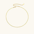 Collar de oro atemporal con diseño de espiga