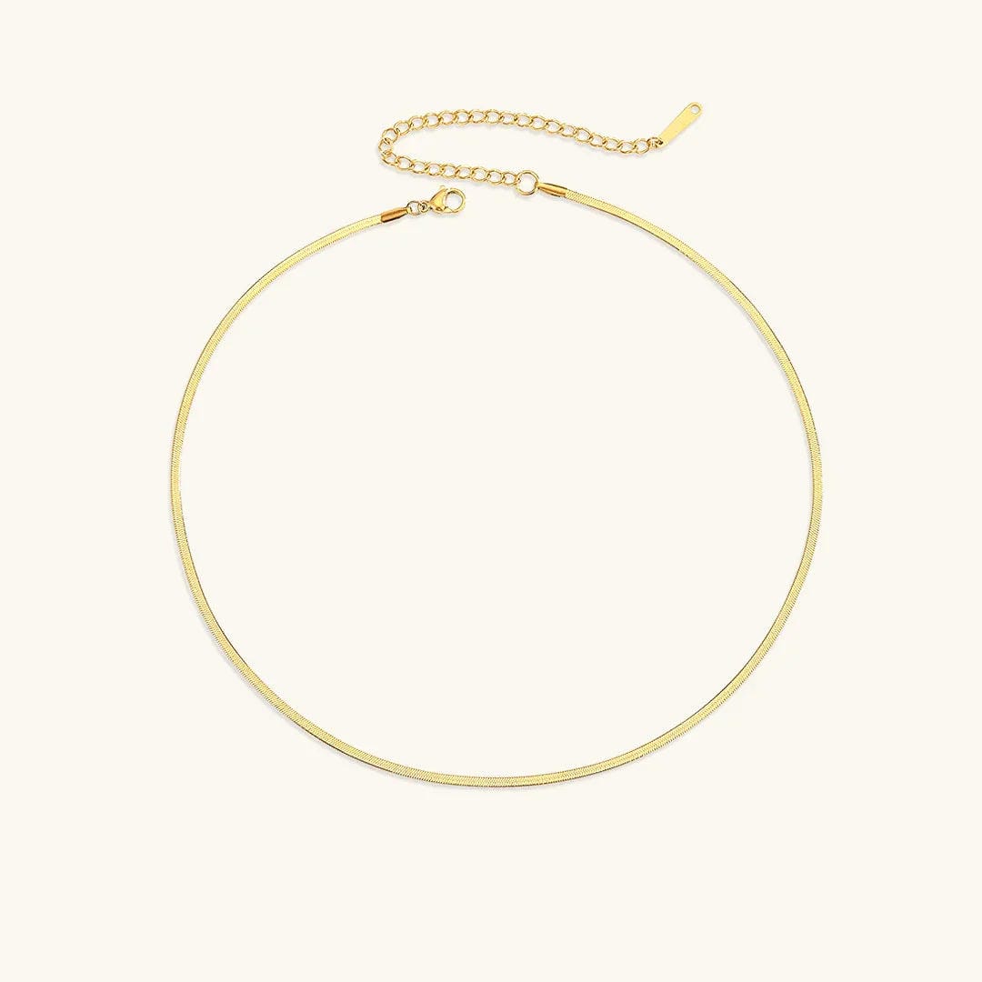 Collar de oro atemporal con diseño de espiga