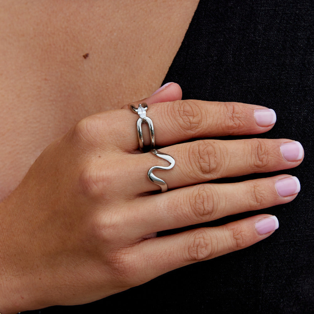 Anillo de cadena Eliza Silver