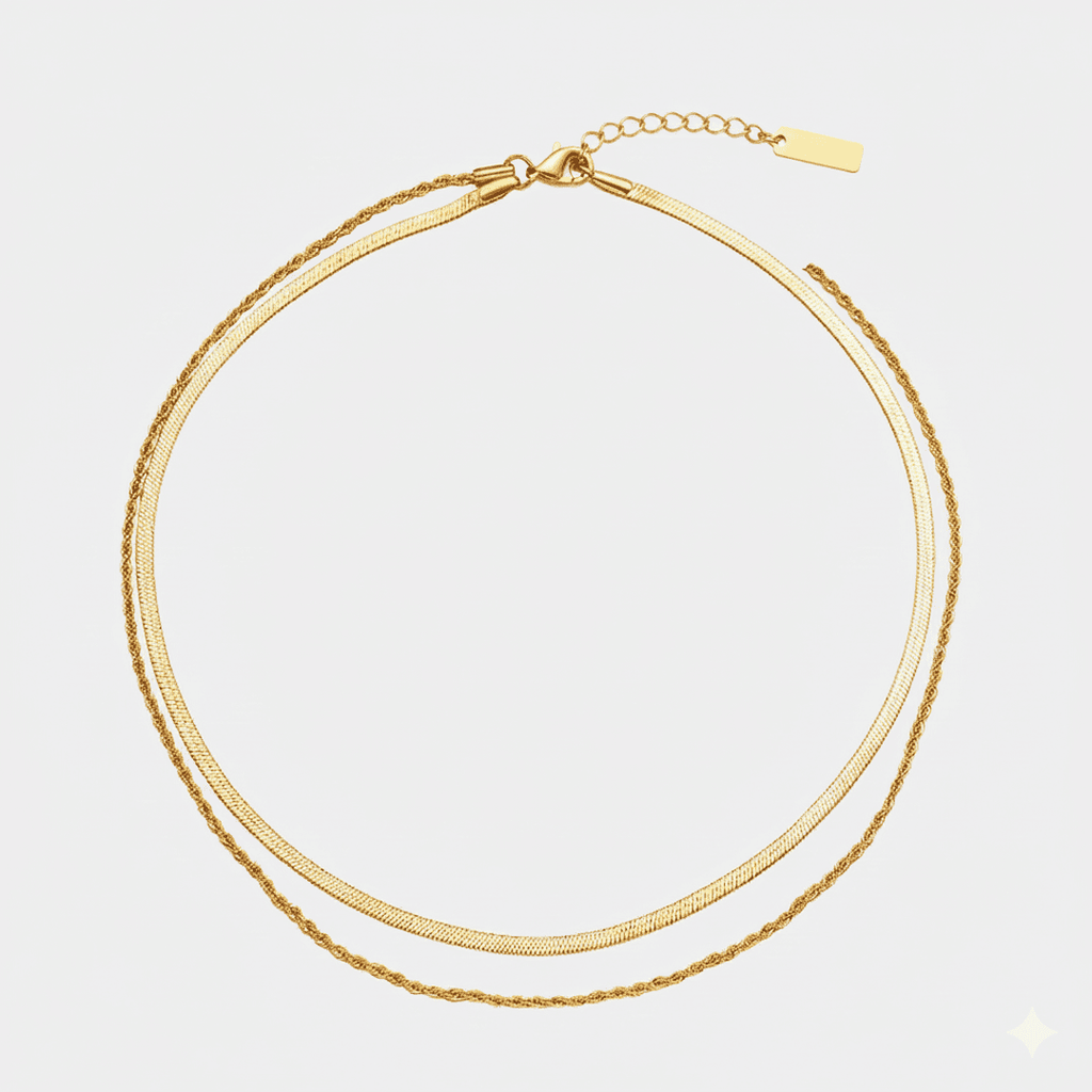 Elegante Conjunto de Collar en Capas Flow