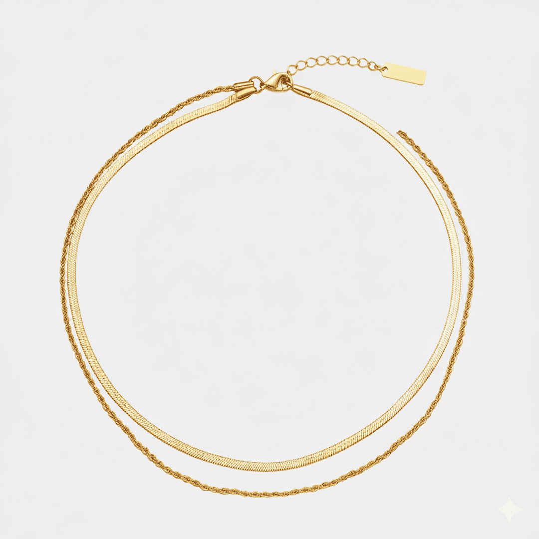 Elegante Conjunto de Collar en Capas Flow