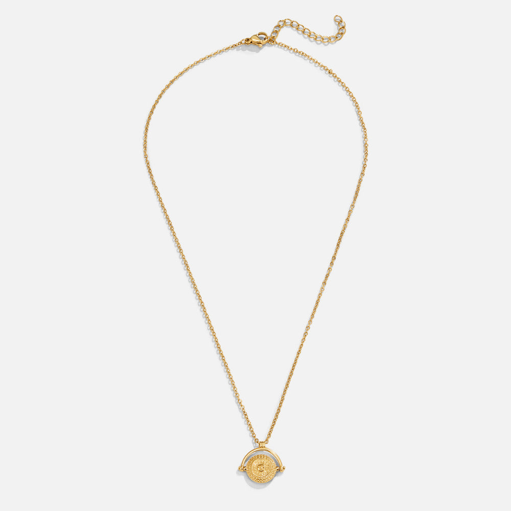 Collar Moneda Sol Dorado
