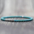 Pulsera atemporal de roca volcánica