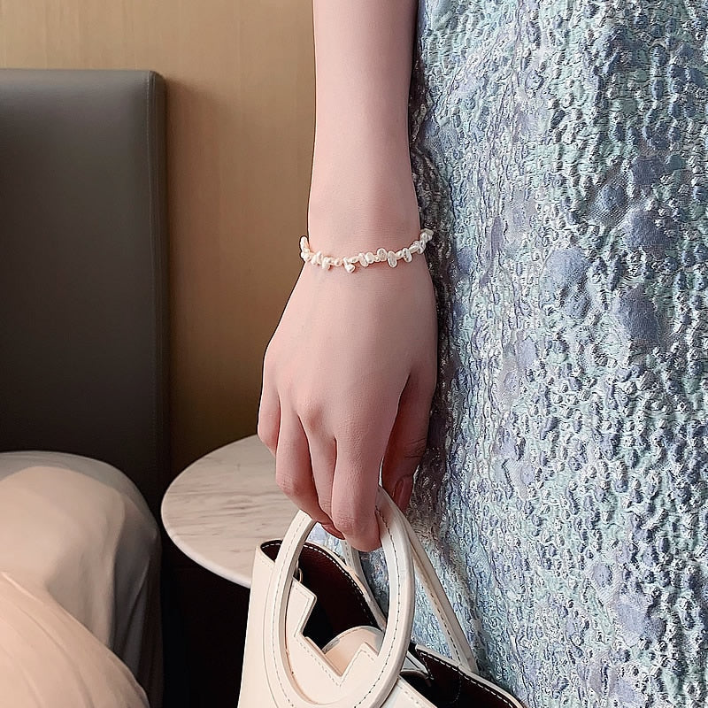 Elegante pulsera de perlas Céline