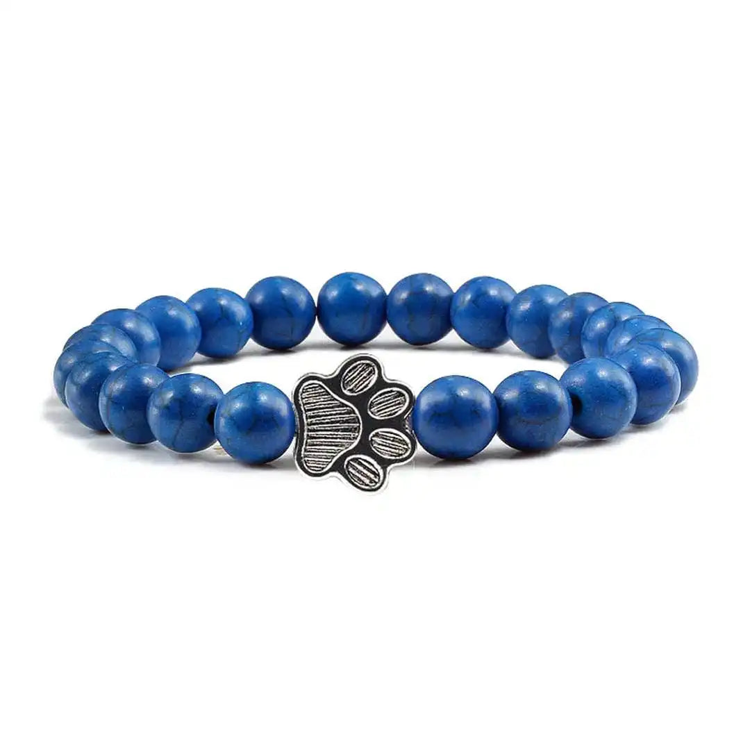 Pulsera de garra de cuentas Diseño de piedra natural