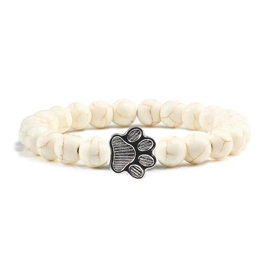 Pulsera de garra de cuentas Diseño de piedra natural