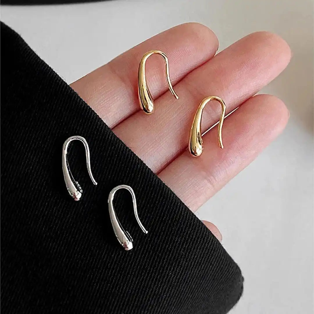Pendientes pulidos gota de agua
