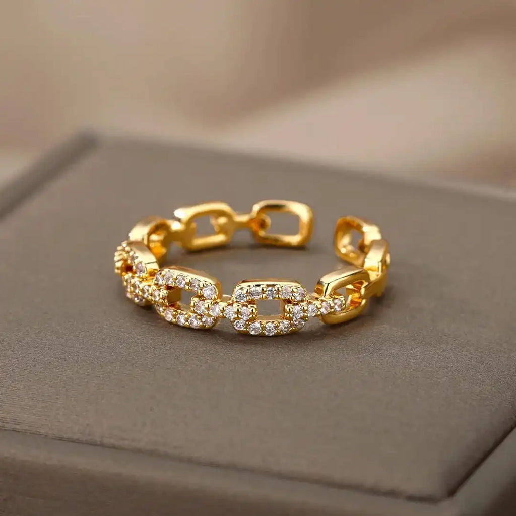 Anillo Ajustable Cadena Verona