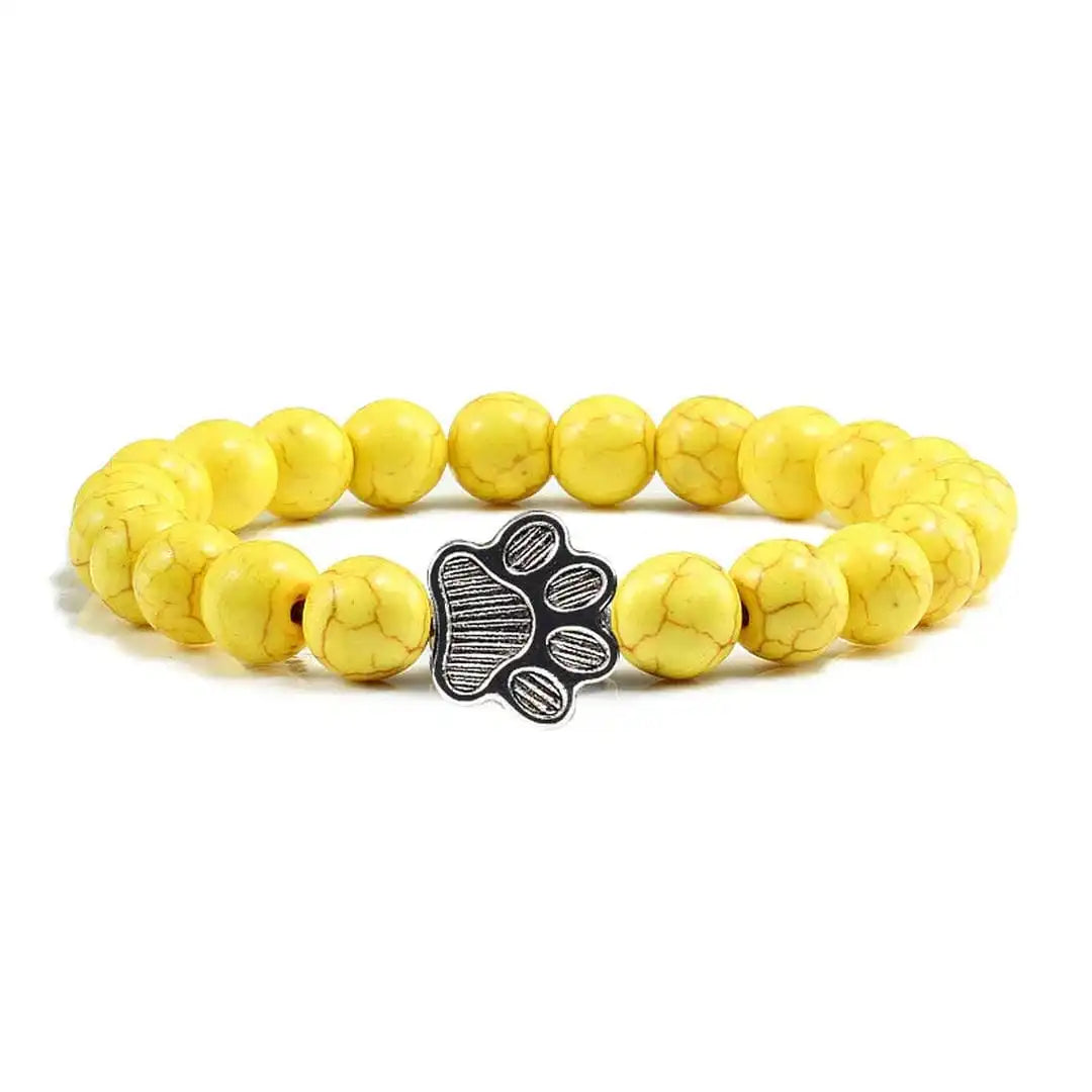 Pulsera de garra de cuentas Diseño de piedra natural