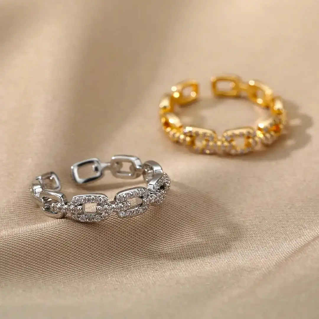 Anillo Ajustable Cadena Verona