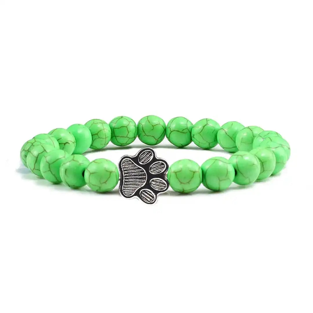 Pulsera de garra de cuentas Diseño de piedra natural
