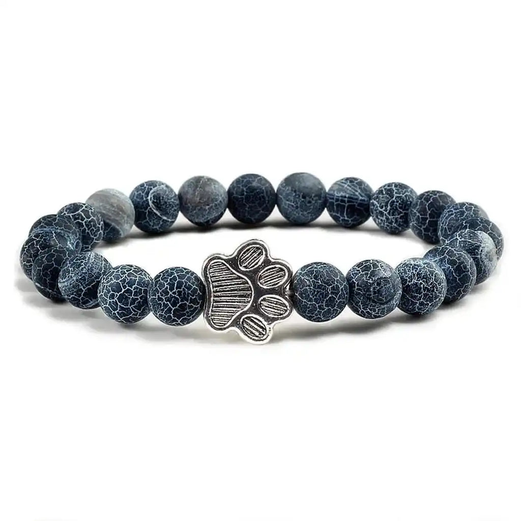 Pulsera de garra de cuentas Diseño de piedra natural