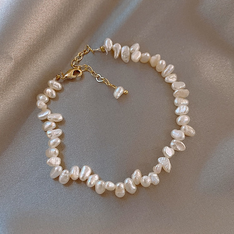 Elegante pulsera de perlas Céline