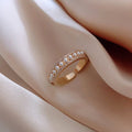 Anillo de lujo en oro y perlas