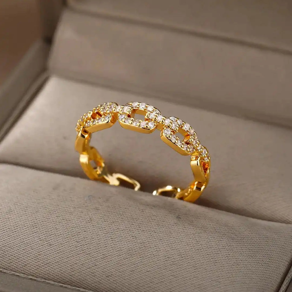 Anillo Ajustable Cadena Verona