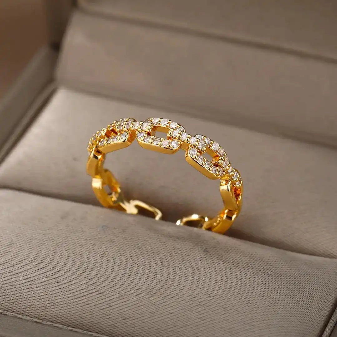 Anillo Ajustable Cadena Verona