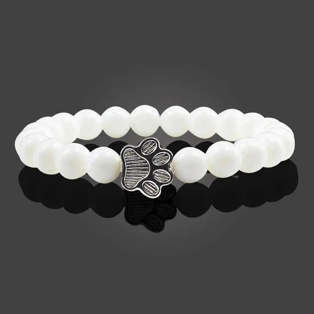 Pulsera de garra de cuentas Diseño de piedra natural