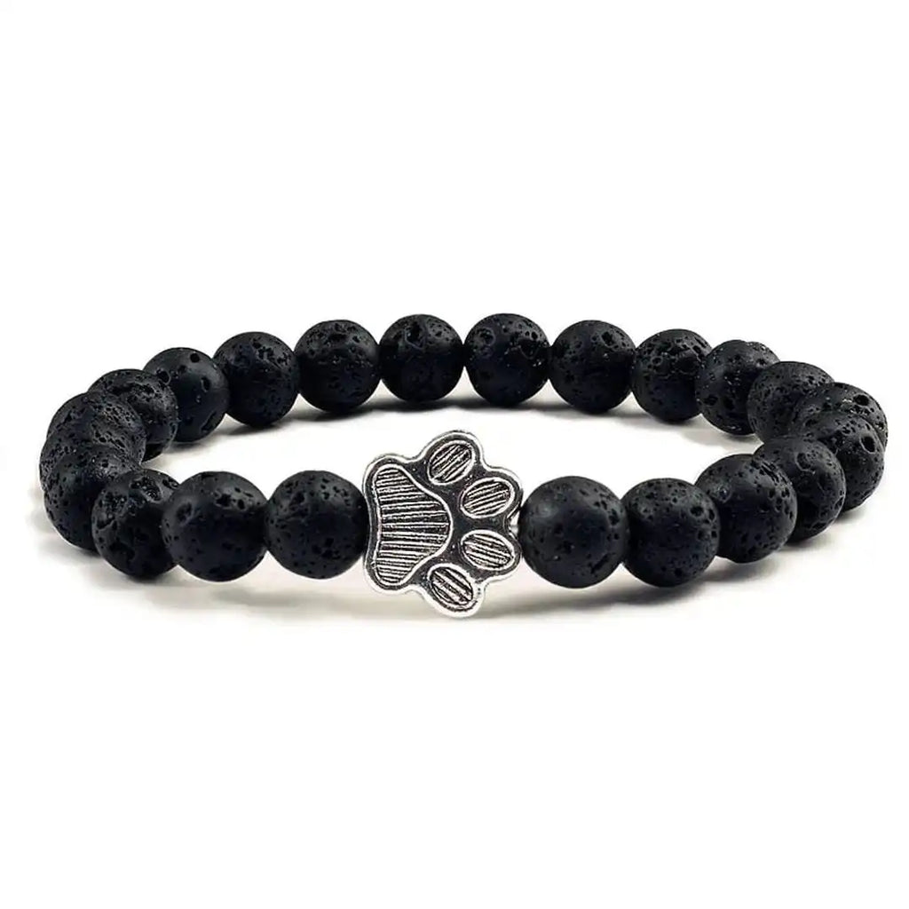 Pulsera de garra de cuentas Diseño de piedra natural