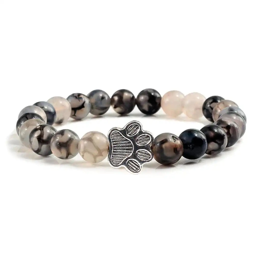 Pulsera de garra de cuentas Diseño de piedra natural