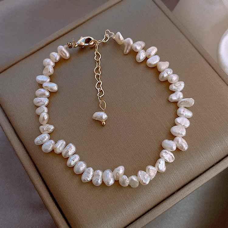 Elegante pulsera de perlas Céline
